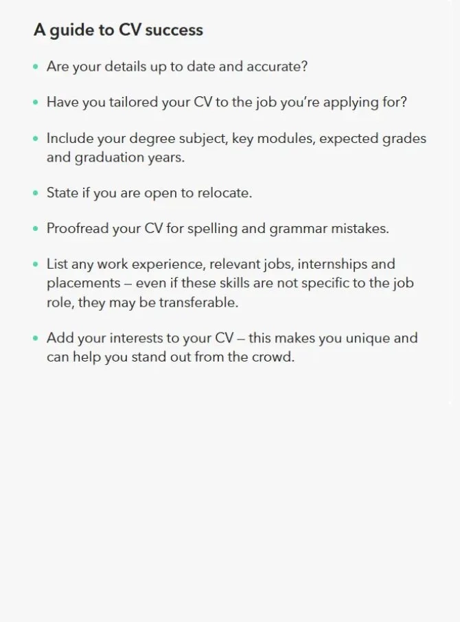 CV Tips